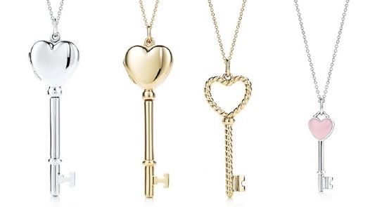 Alcuni modelli delle famose chiavi di Tiffany.