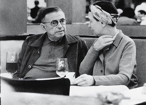 Simone de Beauvoire e Jean Paul Sartre