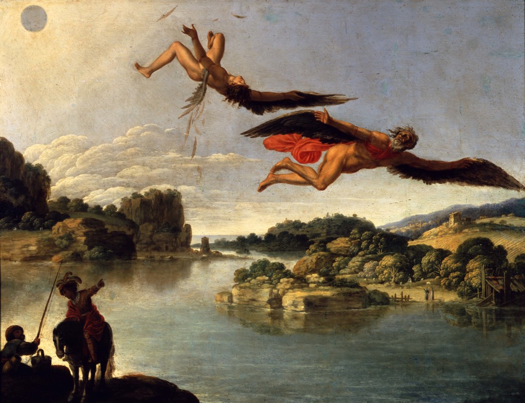 La caduta di Icaro - Carlo Saraceni | Ovidio. Amori, miti e altre storie